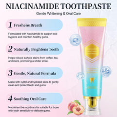 Ingredients list featuring niacinamide and xylitol