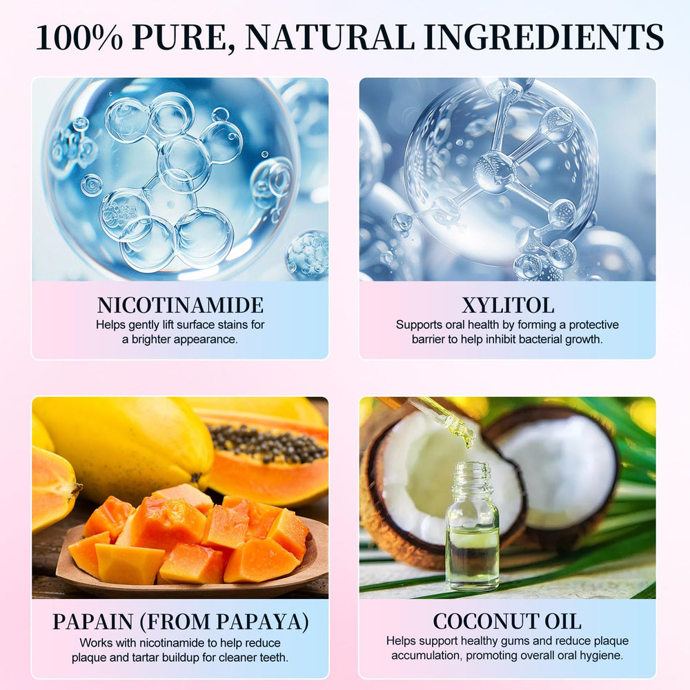 Niacinamide Whitening Toothpaste packaging and branding