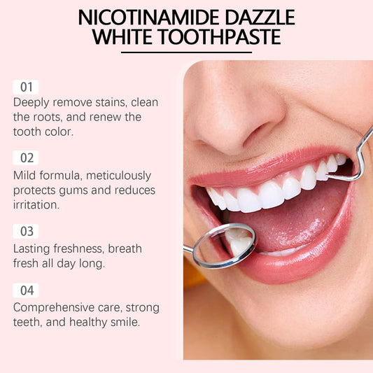 Packaging of Niacinamide Whitening Toothpaste