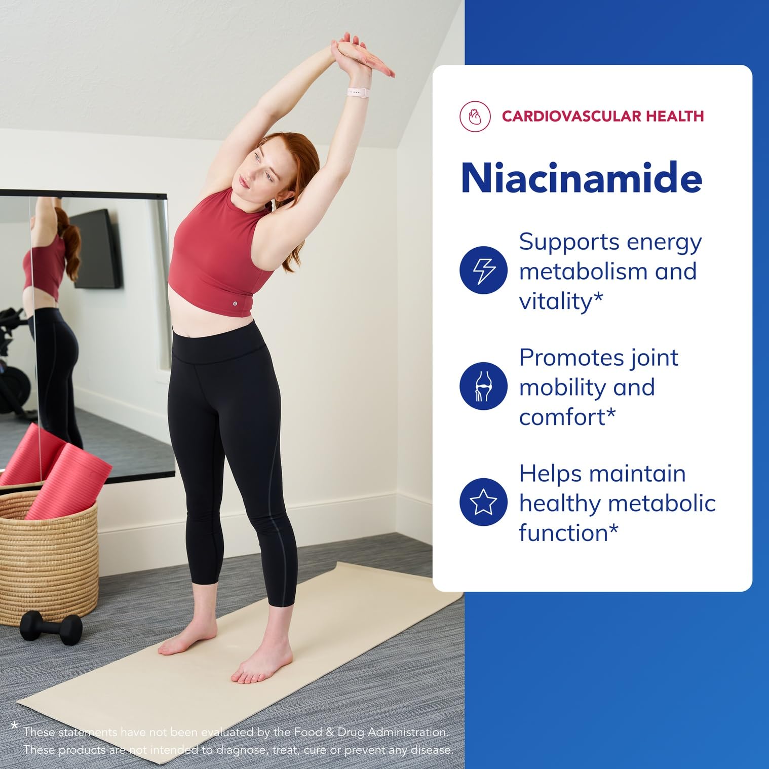 Niacinamide (vitamin B3) supports metabolism and energy production