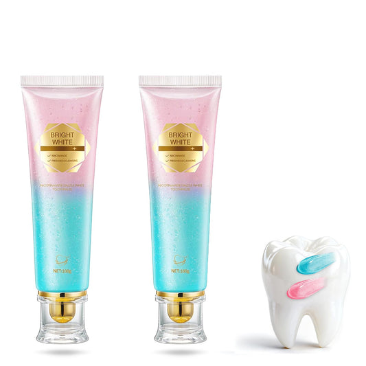 Front view of Niacinamide Whitening Toothpaste packaging