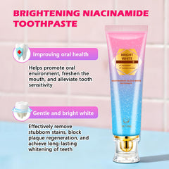 Close-up of toothpaste applying whitening action