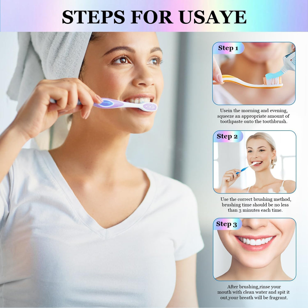 Enamel-safe whitening toothpaste packaging