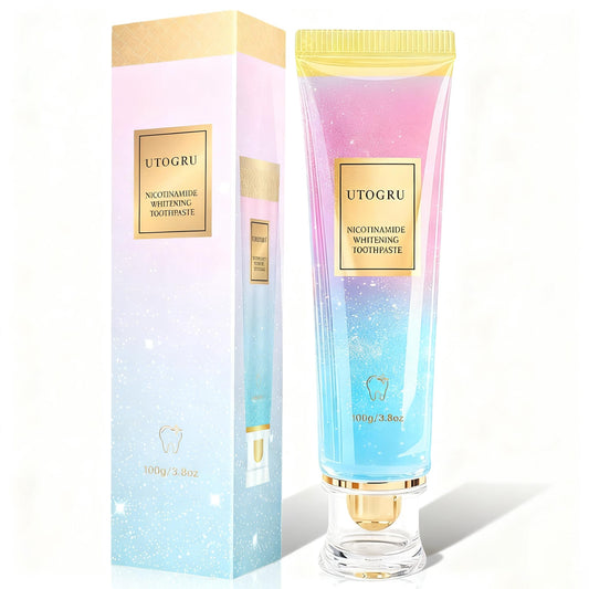 Utogru Niacinamide Whitening Toothpaste tube with mint label
