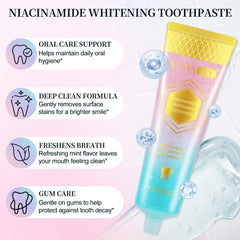 Graphic illustrating enamel-safe whitening without peroxide