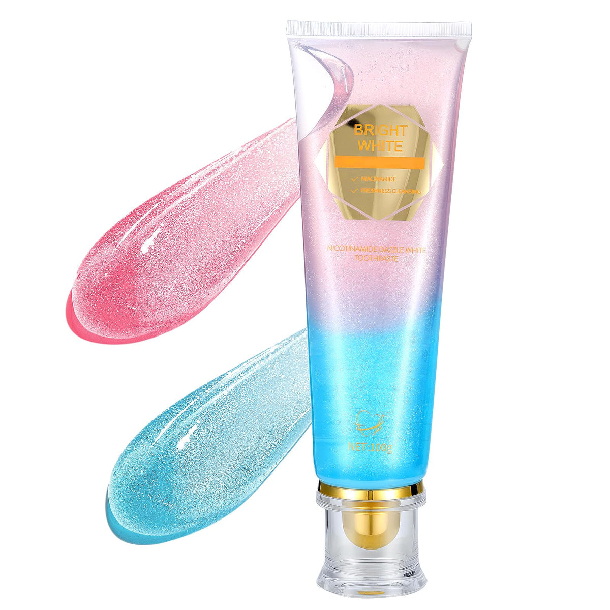 Niacinamide Whitening Toothpaste tube on white background