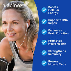 Made in USA Niacinex NAD+ NR supplement label