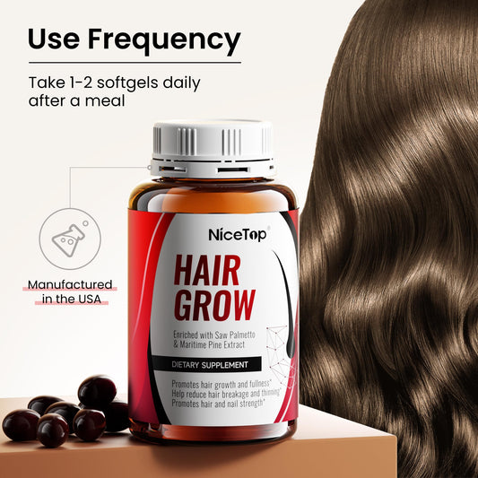 Close-up of ingredients including biotin and vitamins