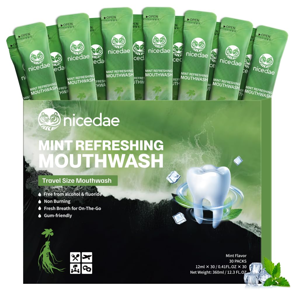 Nicedae travel-size mouthwash packet - compact and portable