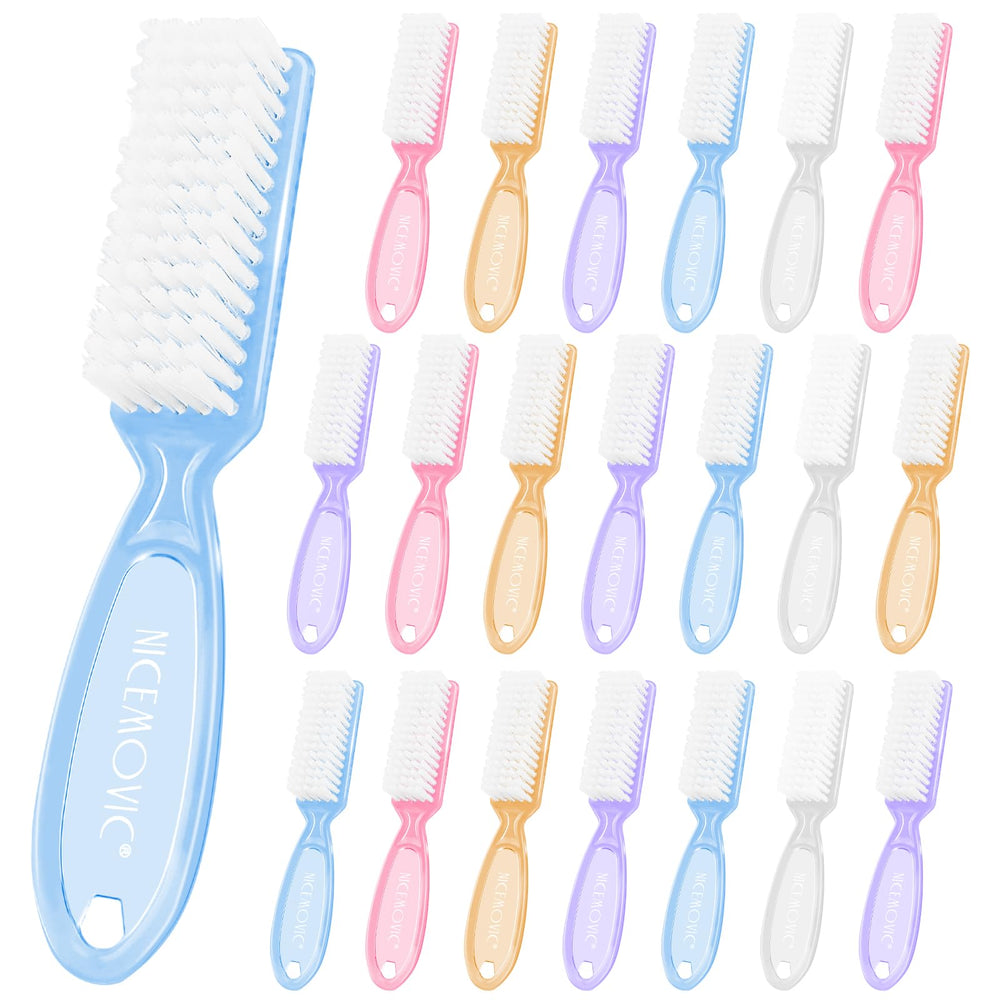 NICEMOVIC nail brush set 20-pcs for precise nail cleaning and daily care.