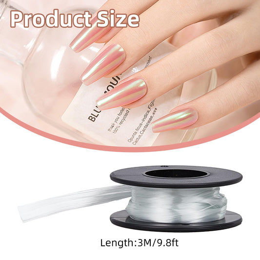 NICENEEDED nail extension fiber 3m length close-up shows flexible, adjustable design