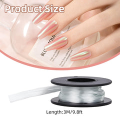 NICENEEDED nail extension fiber 3m length close-up shows flexible, adjustable design