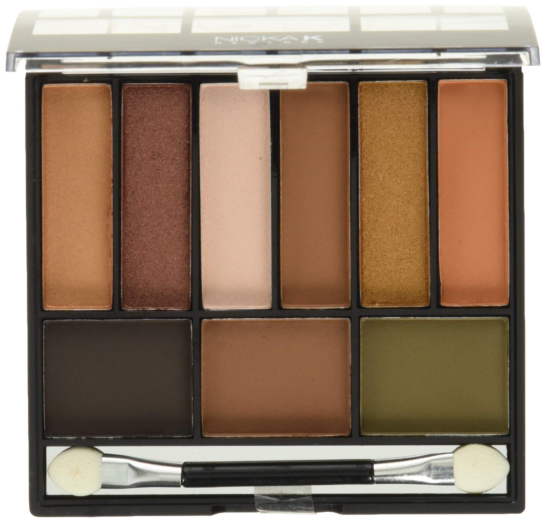 NICKA K Perfect 9 Nude palette with matte finish for seamless daily eyeshadows.
