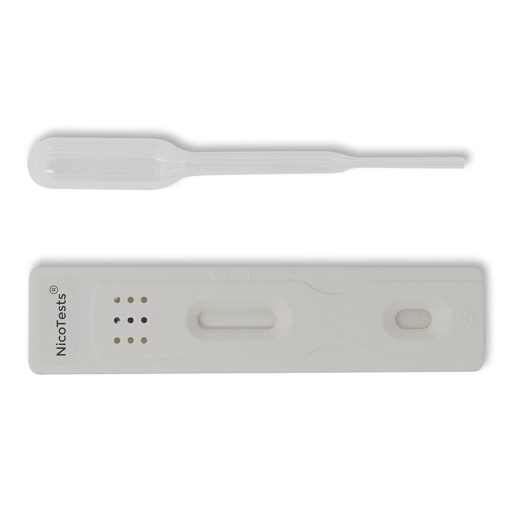User instructions and test results overview for Nicotests kit