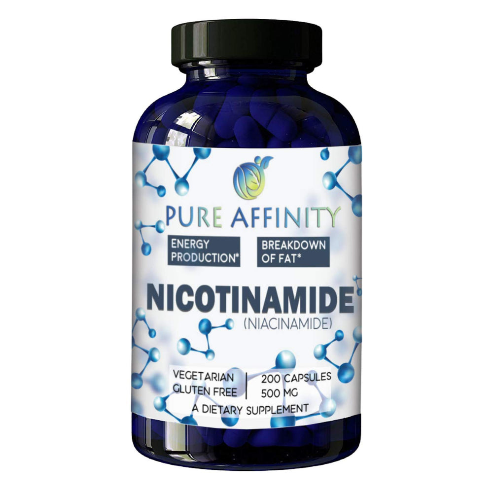 Pure Affinity Nicotinamide 200 Count bottle front label