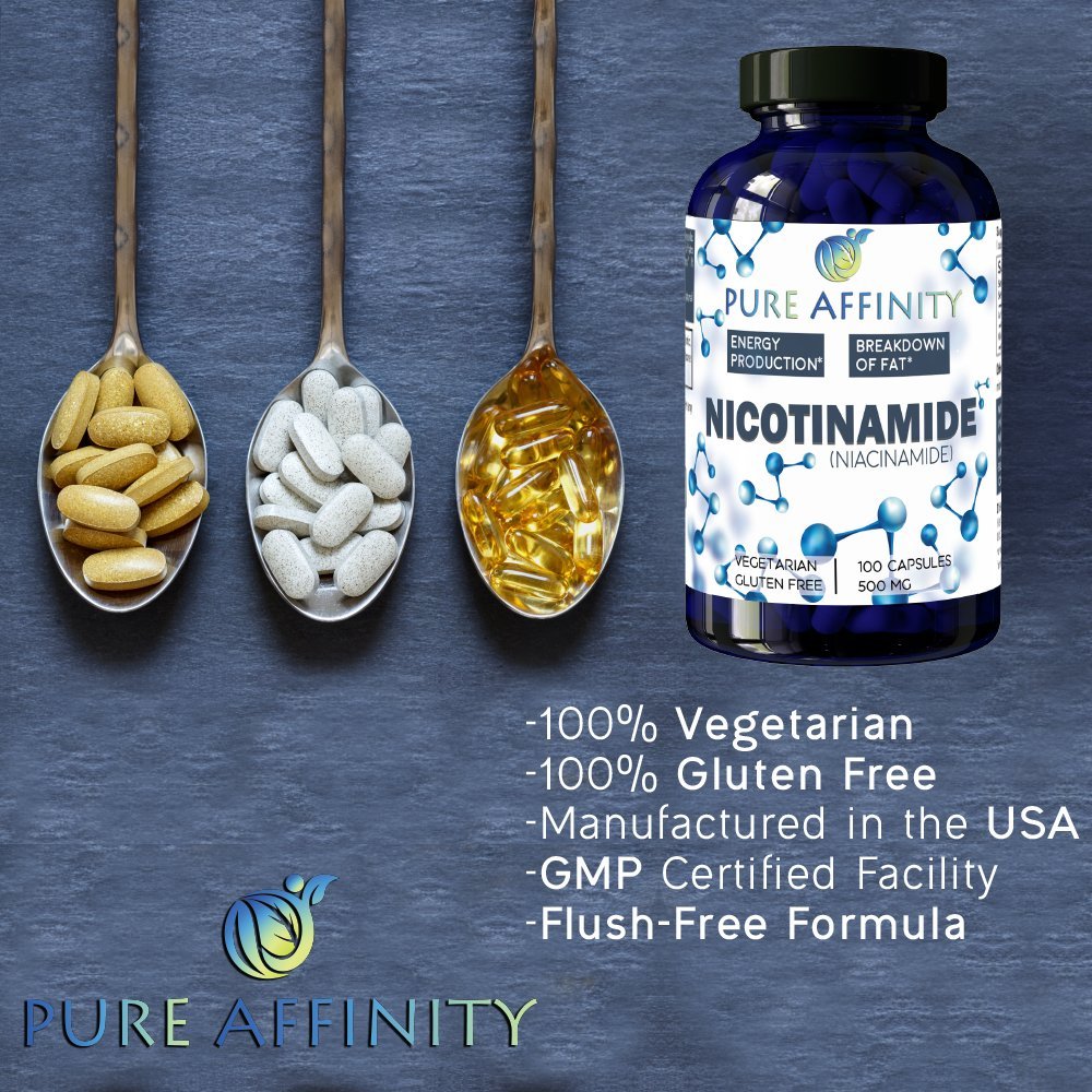 Pure Affinity Nicotinamide packaging on white background