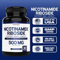 Third-party testing certificate for NR 500mg supplement