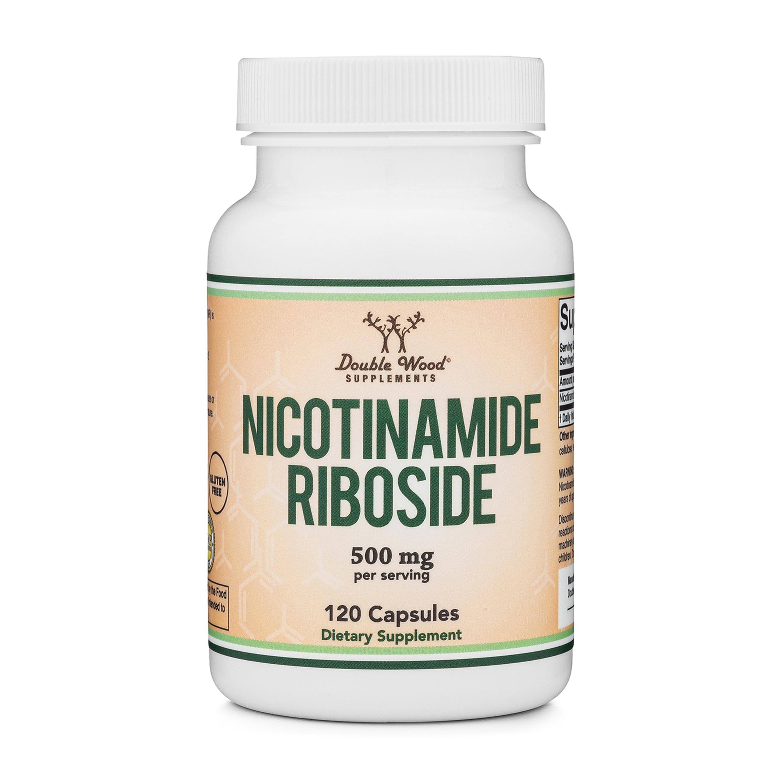 Nicotinamide Riboside NR bottle and label