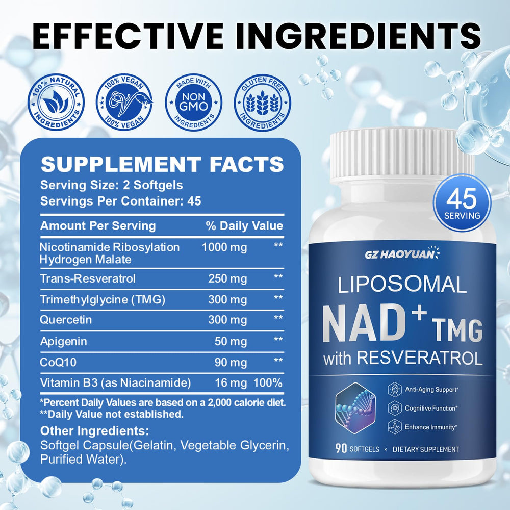 Ingredients: Nicotinamide Riboside and Trans-Resveratrol