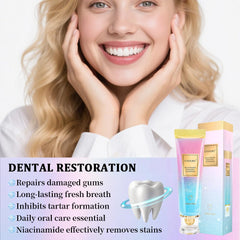 Toothpaste removes stains from coffee and tea