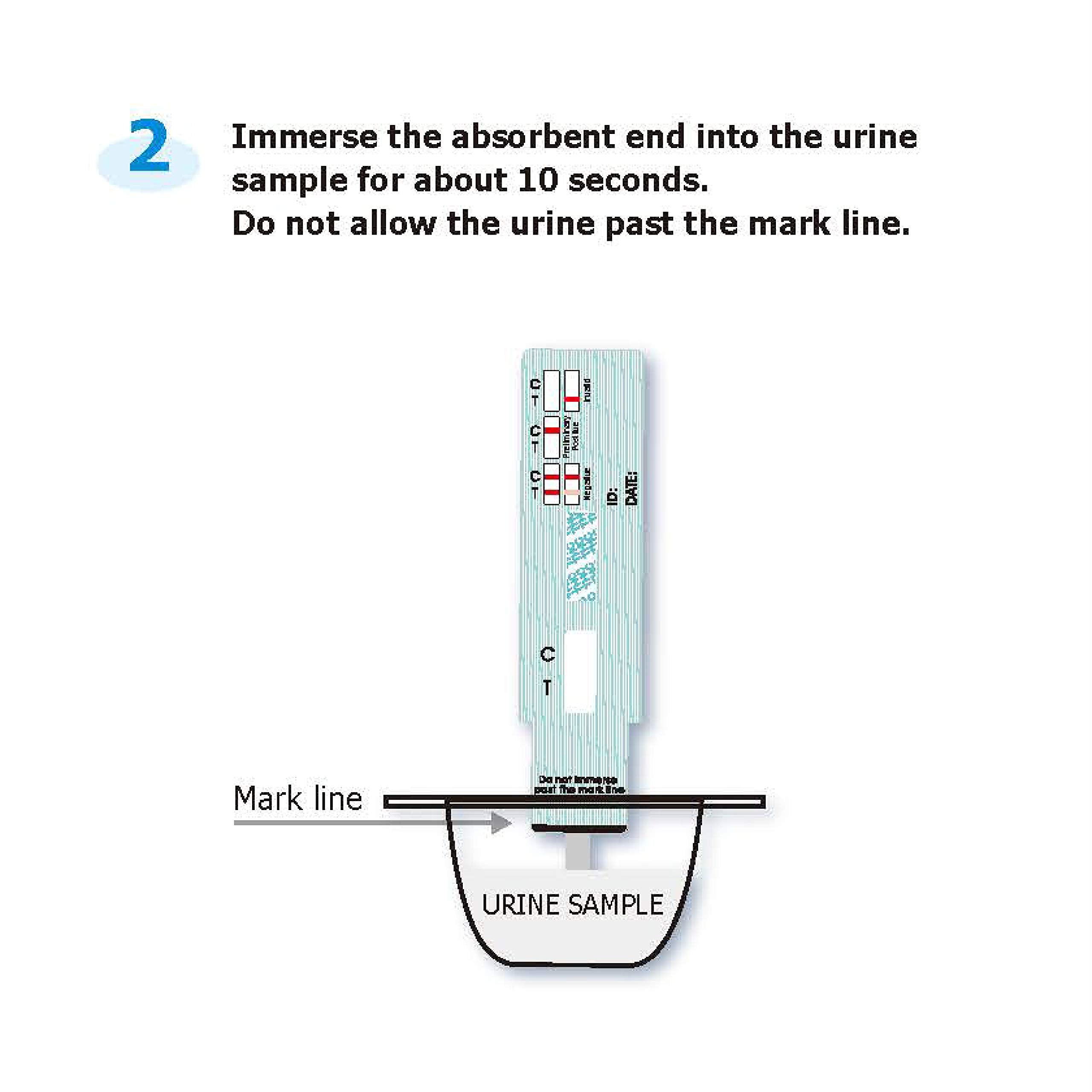 Nicotine/Tobacco Test Kit 10 Pack - packaging layout