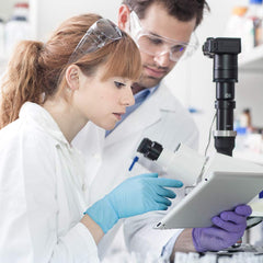 Usage scene showing nicotine test kit in use