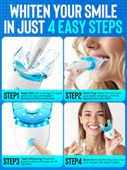 Nicwell kit components arranged for easy home whitening