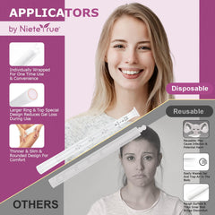 Nieteyrue vaginal applicator compatible with lubricants, creams, and gels for versatility