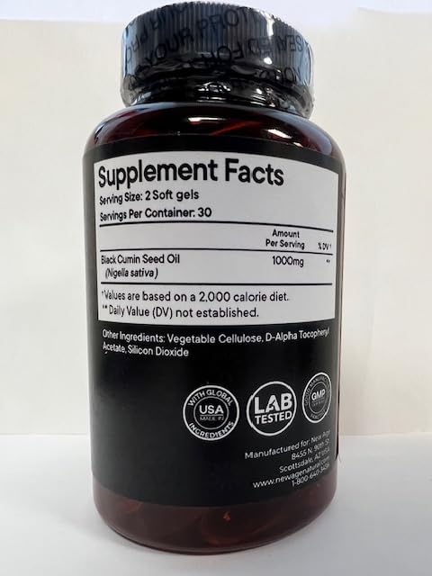 Nigella sativa black seed oil: cold-pressed