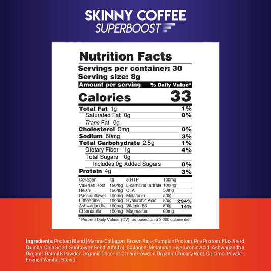 Product packaging highlighting weight loss and sleep support
