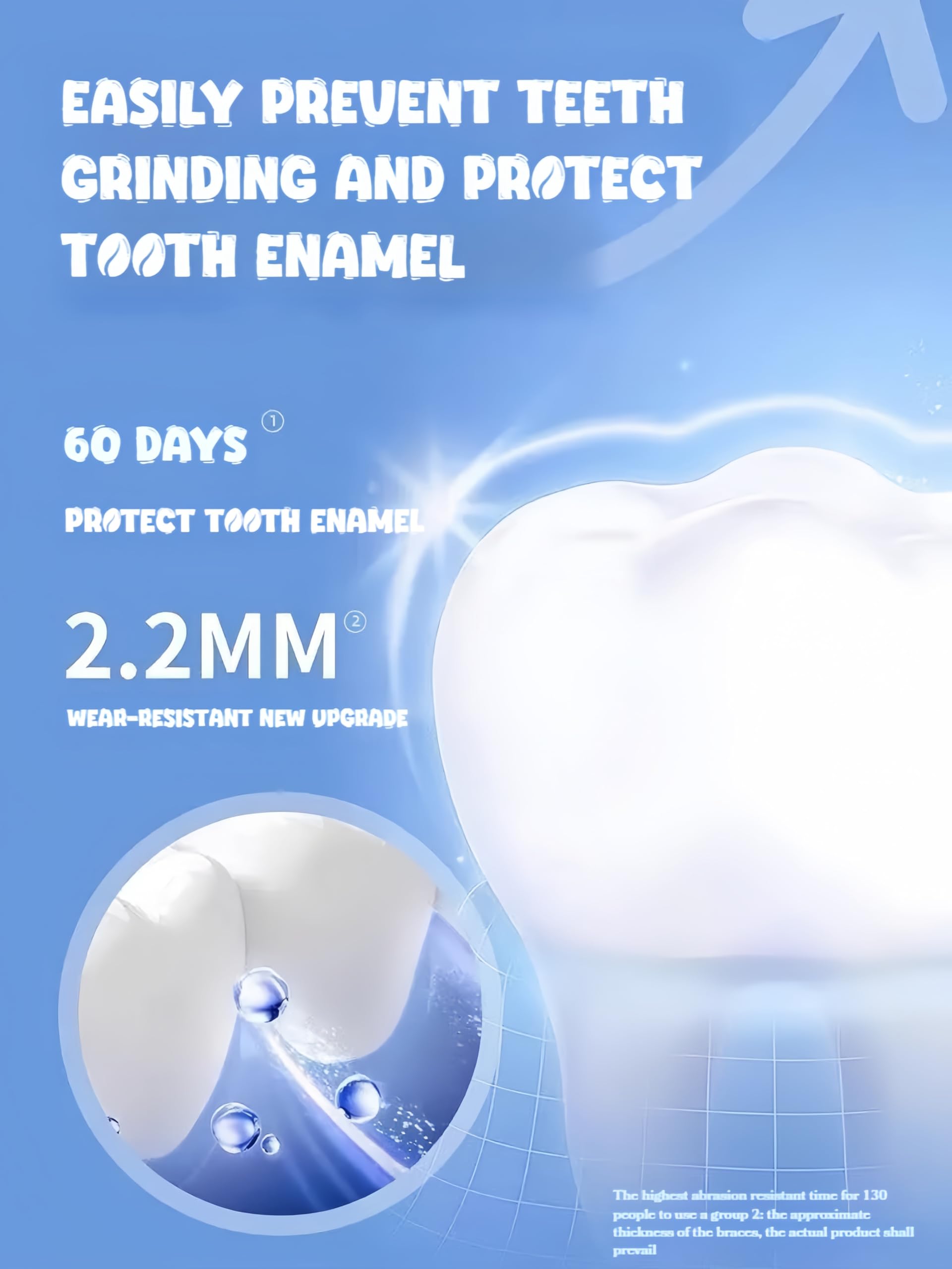 Soft EVA mouth guard for teeth grinding at night