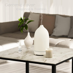 Essential oil diffuser with 9-color night light