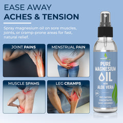 Nighttime relaxation with magnesium oil spray for sleep