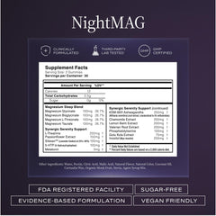  depiction of KSM-66 Ashwagandha, melatonin, and phosphatidylserine ingredients