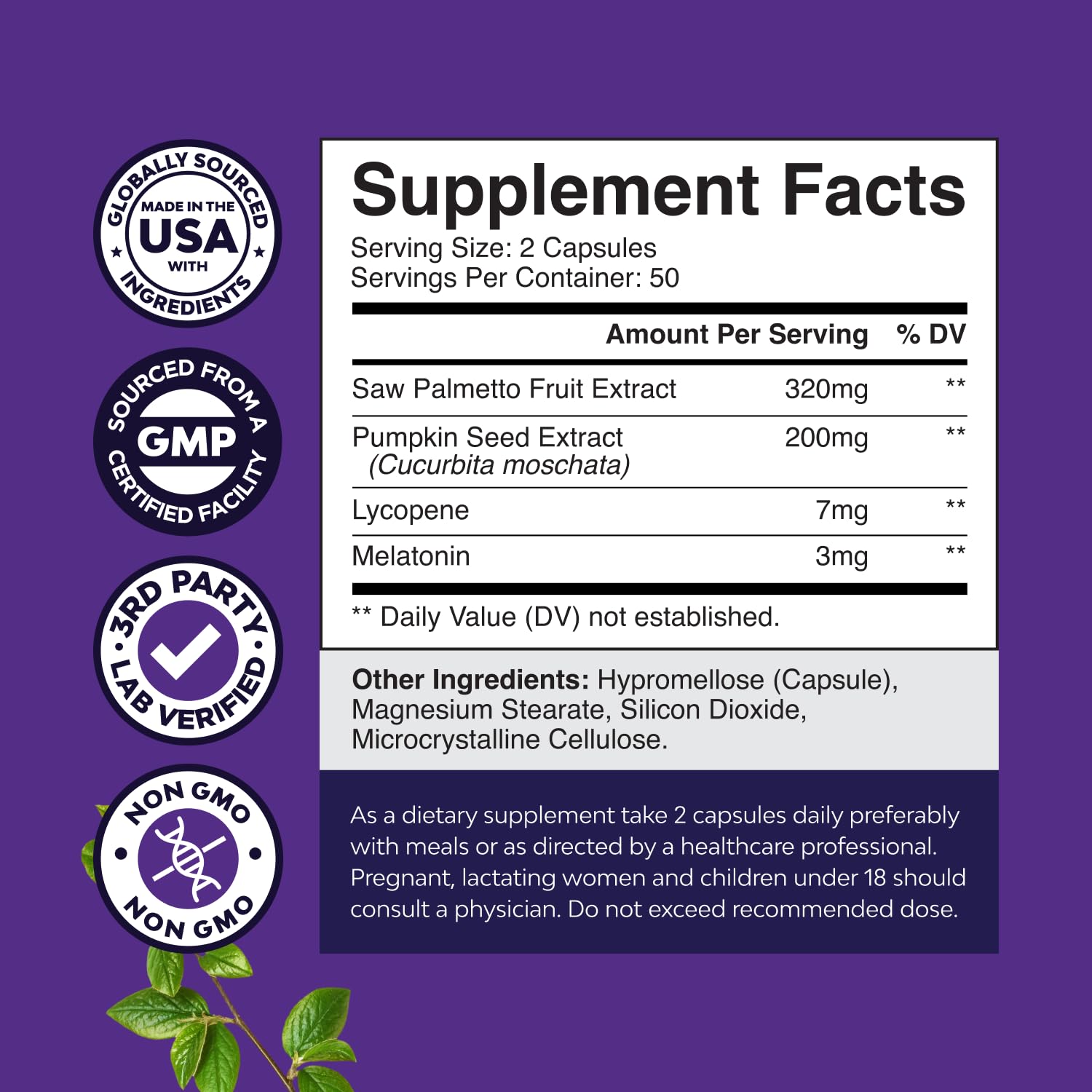 Melatonin and pumpkin seed oil ingredients concept