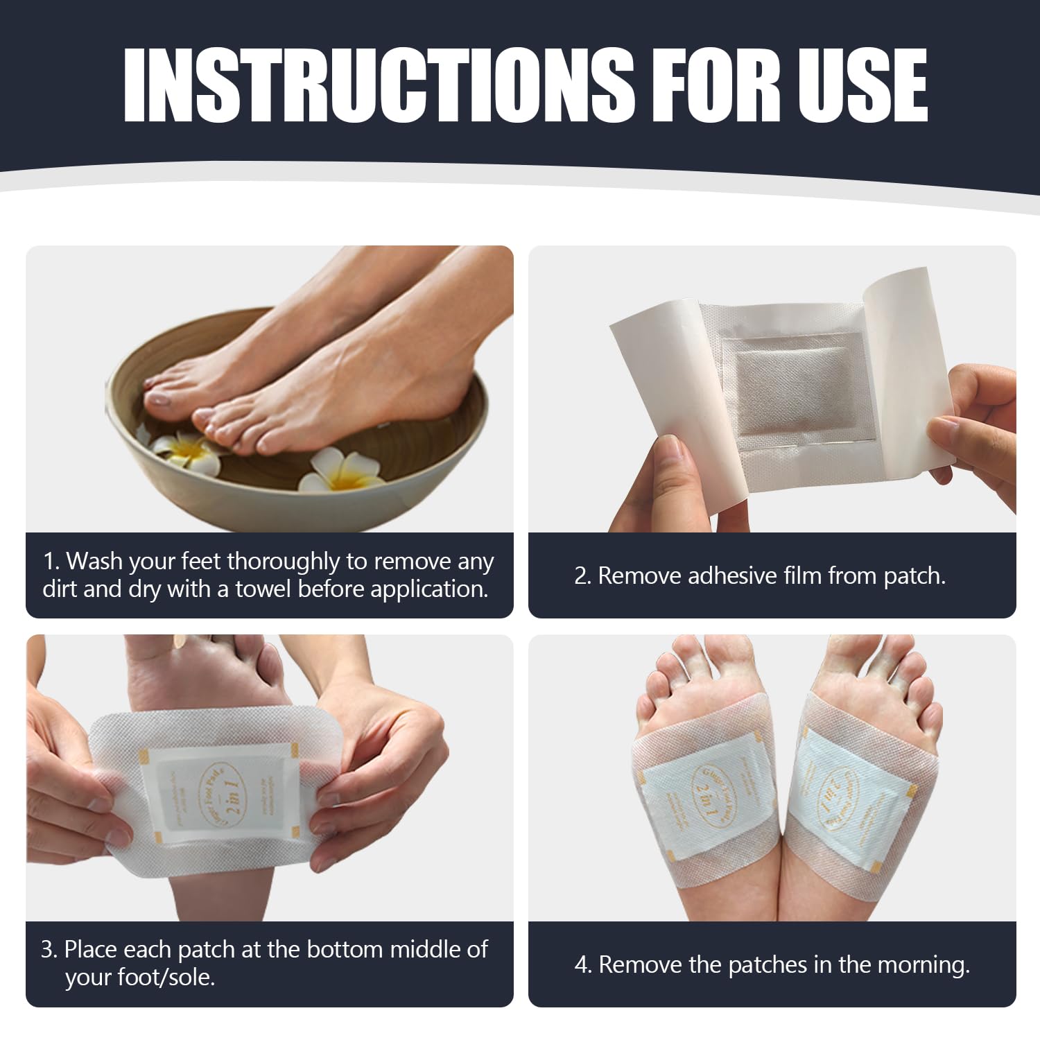Niifawh foot pads for sleeping application deliver gentle ingredients for daytime renewal.