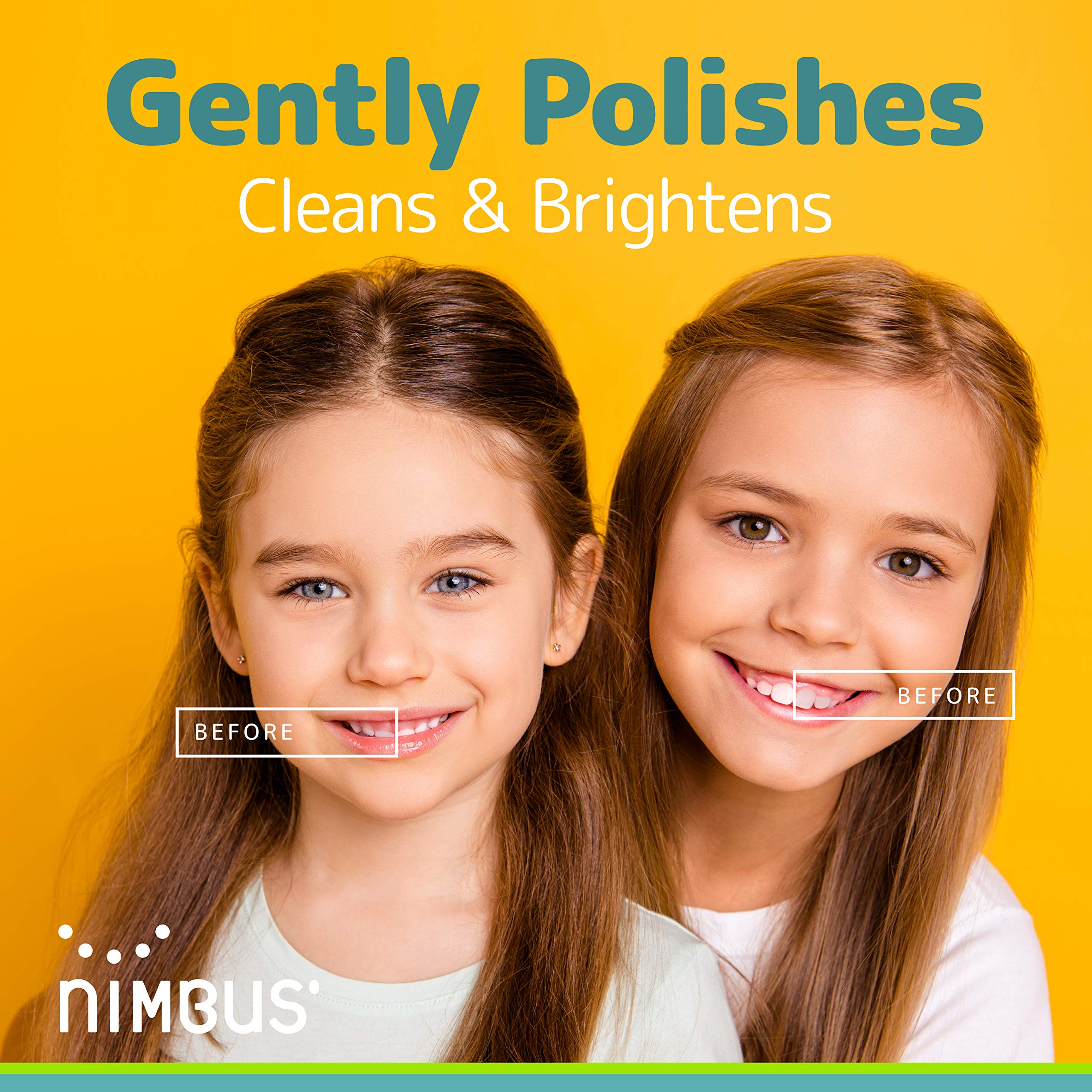 Close-up of Nimbus Nimby toothbrush head showing two-level bristles