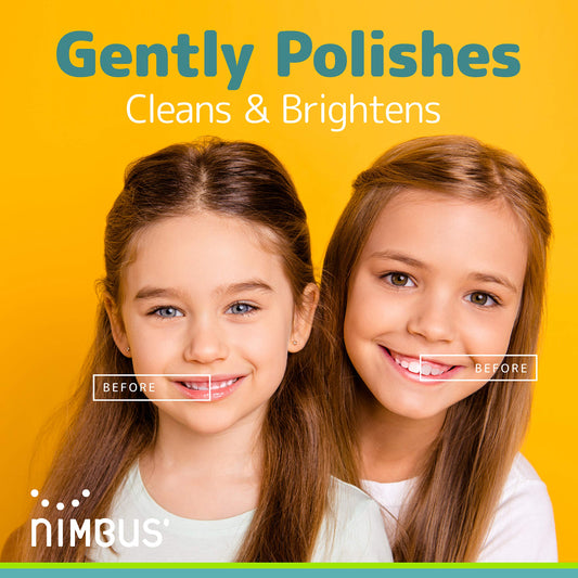 Close-up of Nimbus Nimby toothbrush head showing two-level bristles