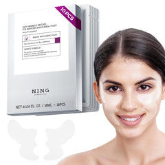 NING DERMOLOGIE smile line patches closeup showing hydration and firming.