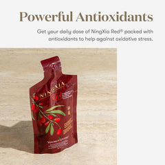 Close-up of NingXia Red 30-pack packaging