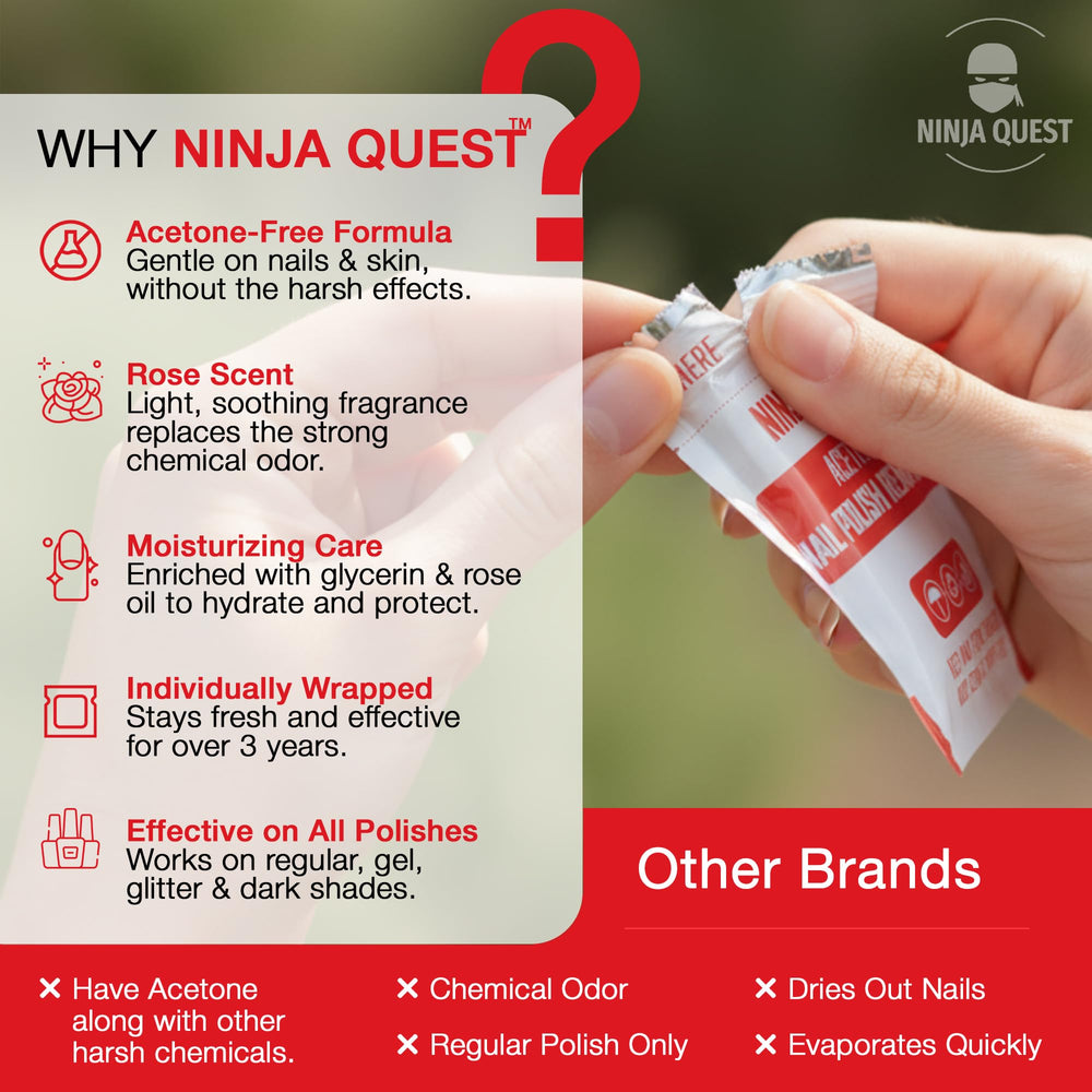 Ninja Quest individually wrapped wipes ensure convenient, mess-free use.