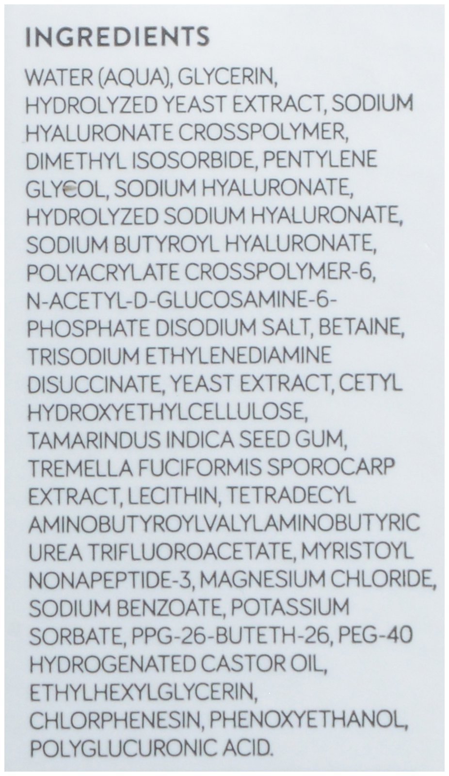 Product packaging and bottle displaying 'Multi-Molecular Hyaluronic Complex'