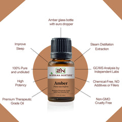 Amber essential oil with carrier oil for dilution