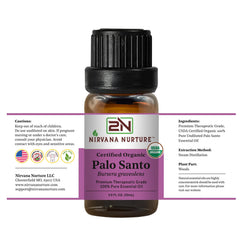 Nirvana Nurture Palo Santo Essential Oil packaging box