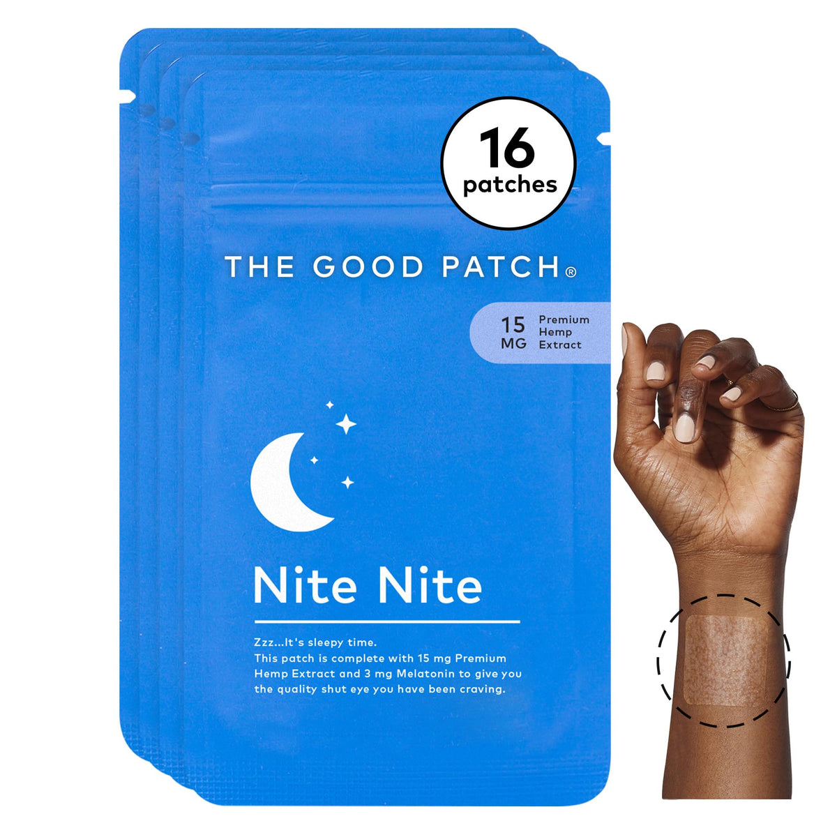 The Good Patch Nite Nite Sleep Patch packaging