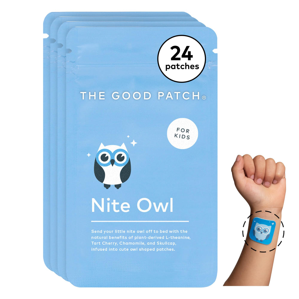 Nite Owl Patch design 1 on a child's wrist