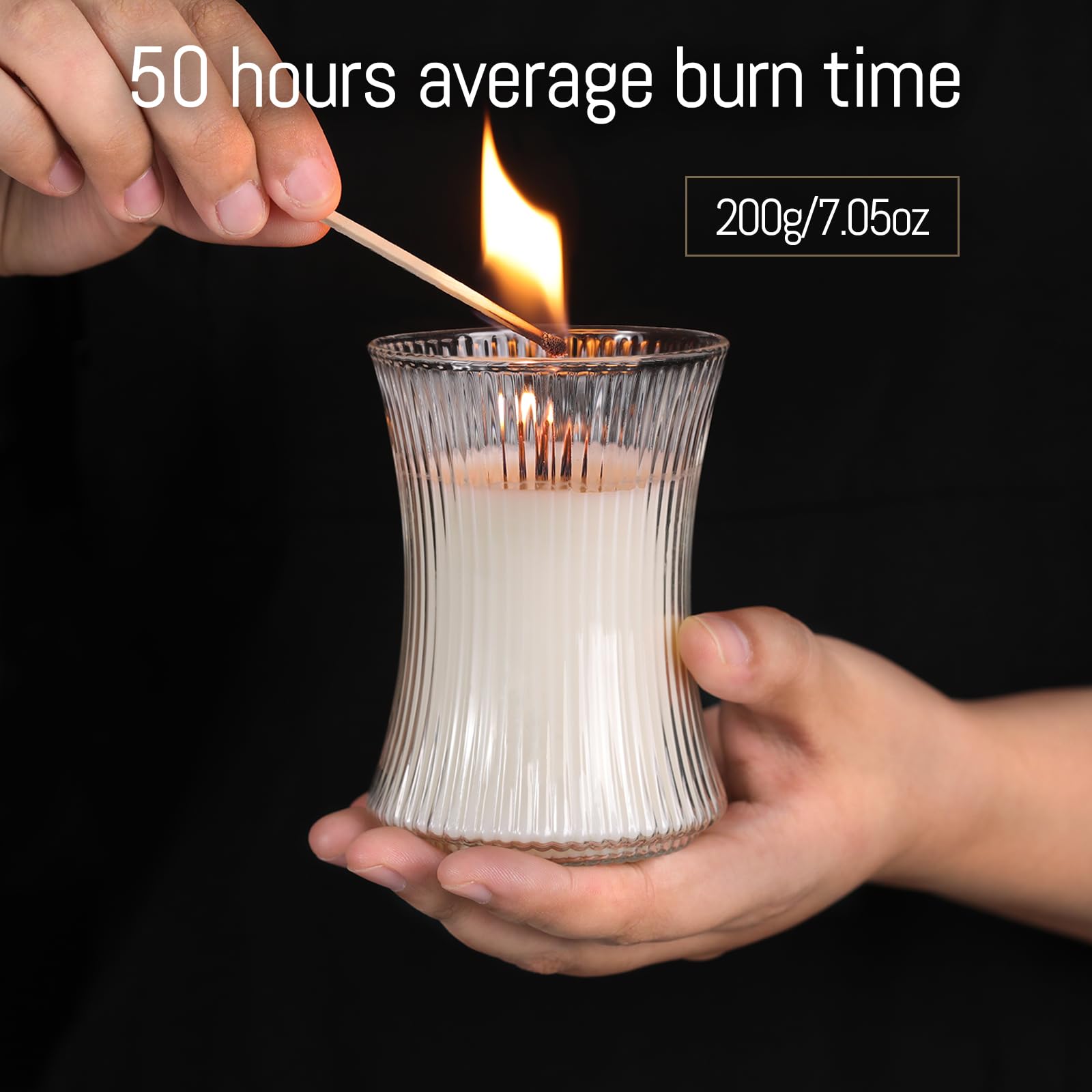 NITIME burn time up to 50 hours per candle in the set