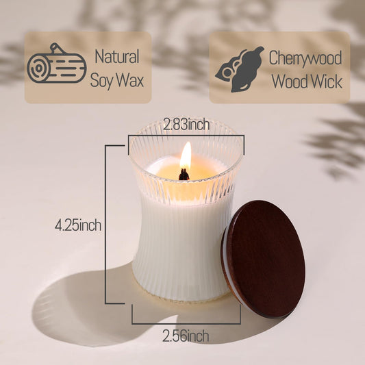NITIME natural soy wax candle highlights clean burn and richer scent