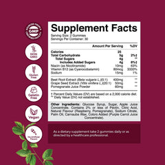Beet root gummies with nitric oxide boost
