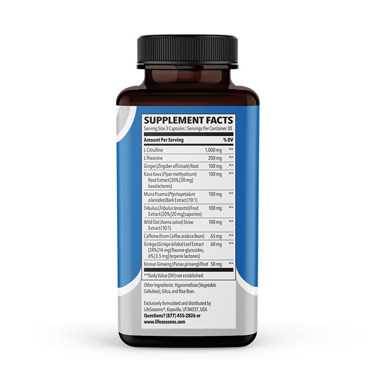 Close-up of Nitro-T bottle label showing 90 capsules
